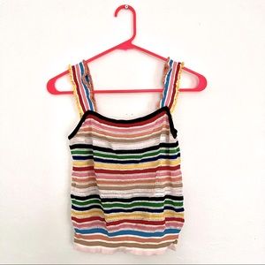 J.Crew Rainbow Stripe Sweater Tank
